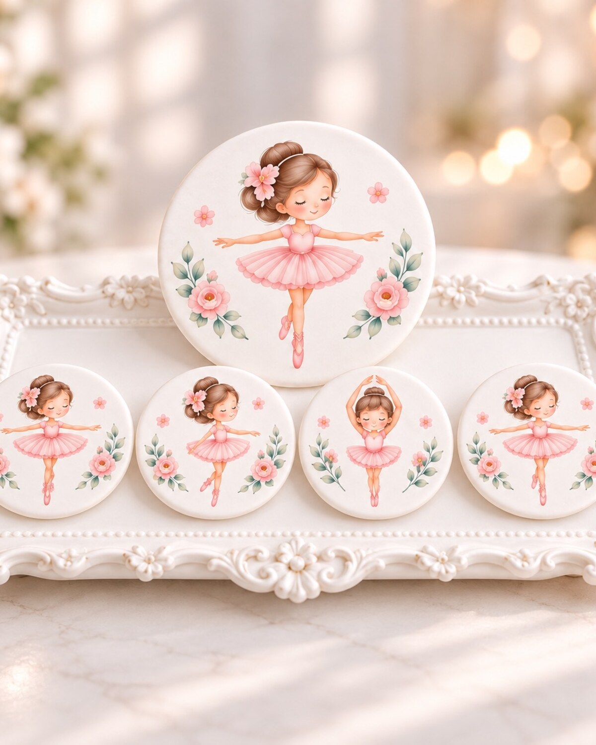 Ballerina — edible fondant design