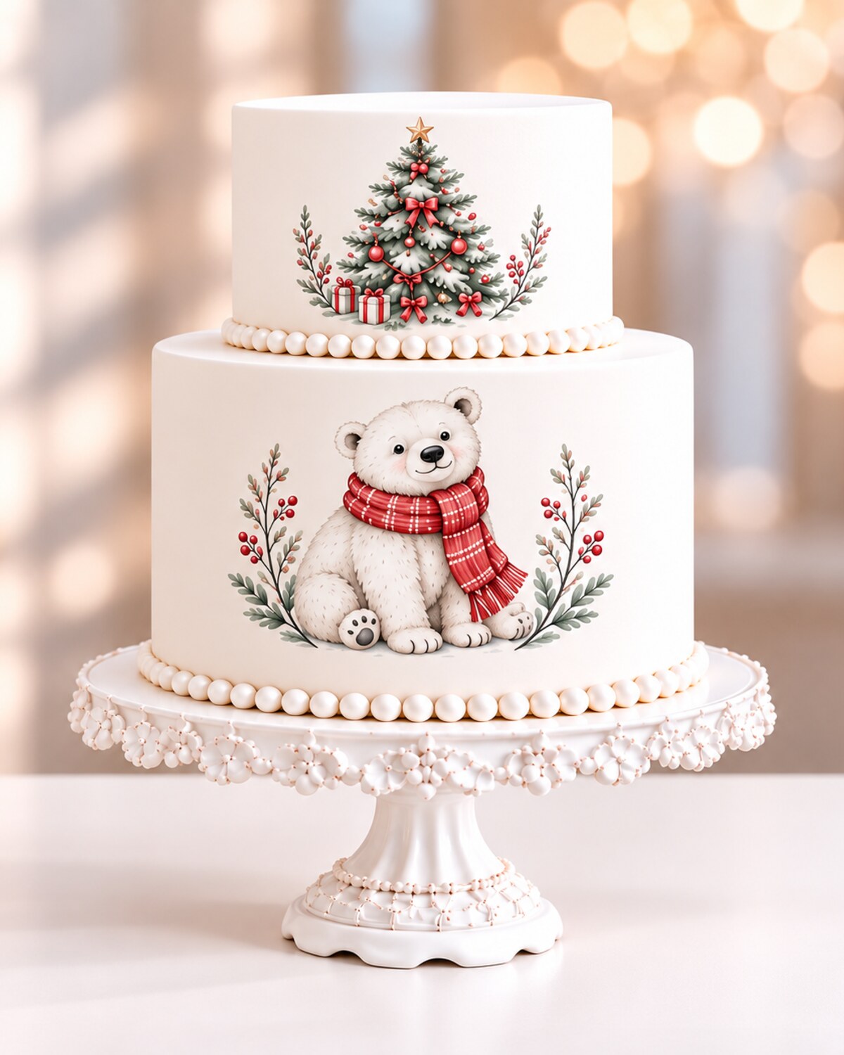 Christmas — edible fondant decoration
