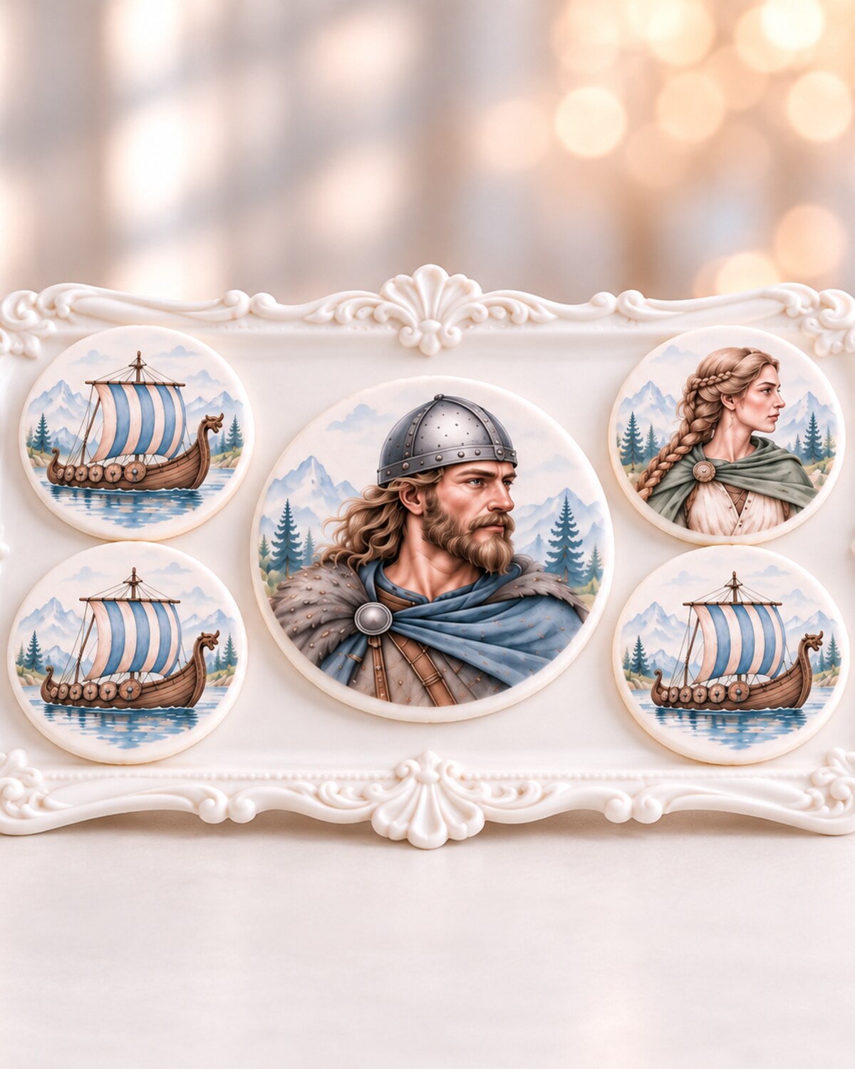 Viking — edible fondant design